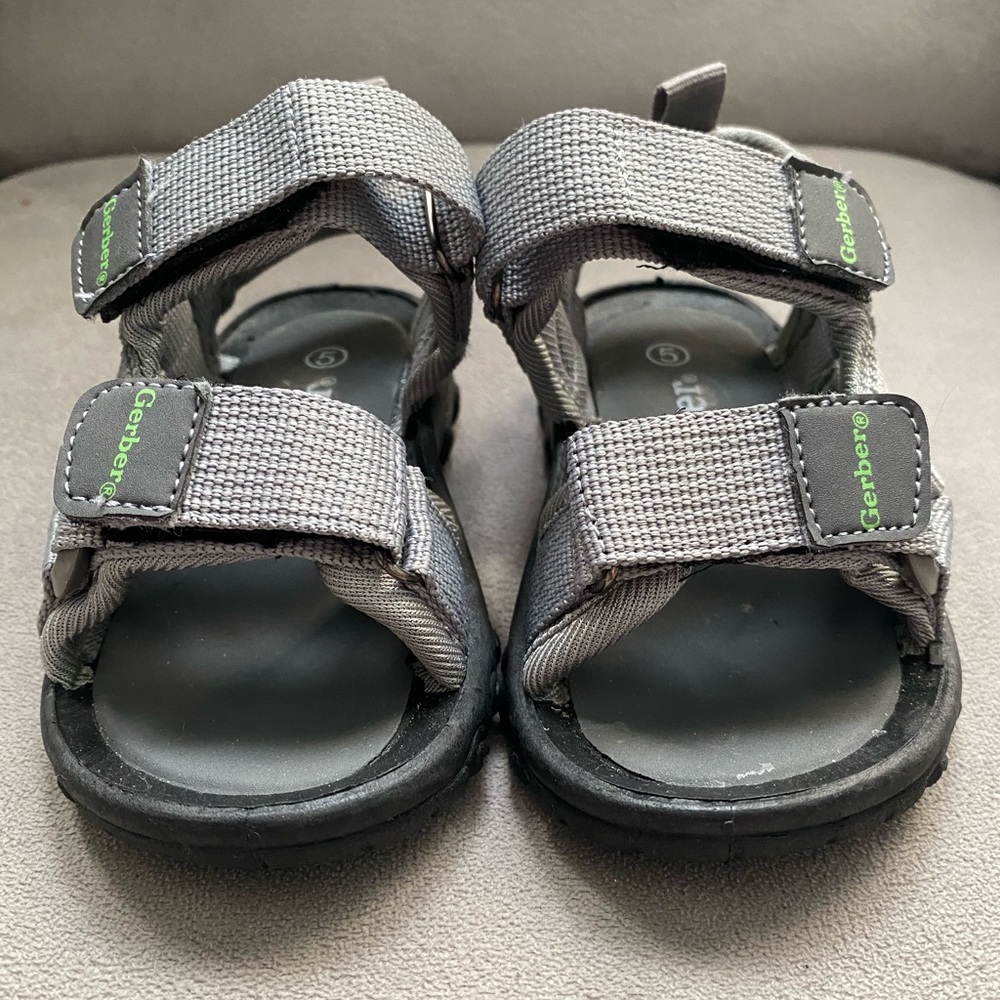 Gerber Gray Toddler Sandals Size 5